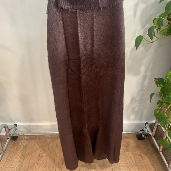 Seven Wonders Fitted Brown Maxi Sweater Skirt - Picture 2 of 3